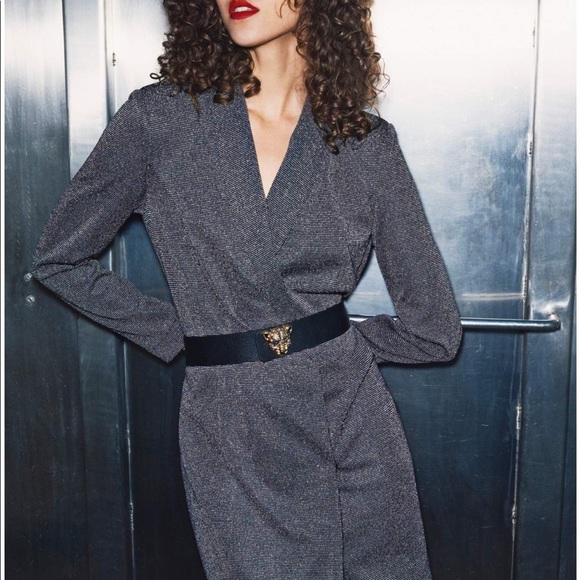 BNWT Vero Moda Glitter Blazer Mini Dress - Picture 2 of 10